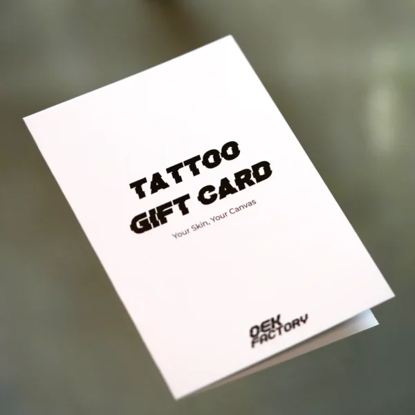 Tattoo Gift Card Voucher