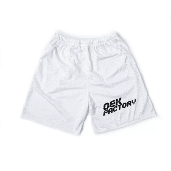 White oek factory shorts back