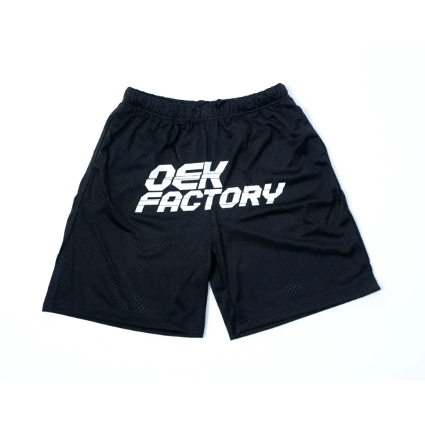 Black OEK FACTORY Shorts front